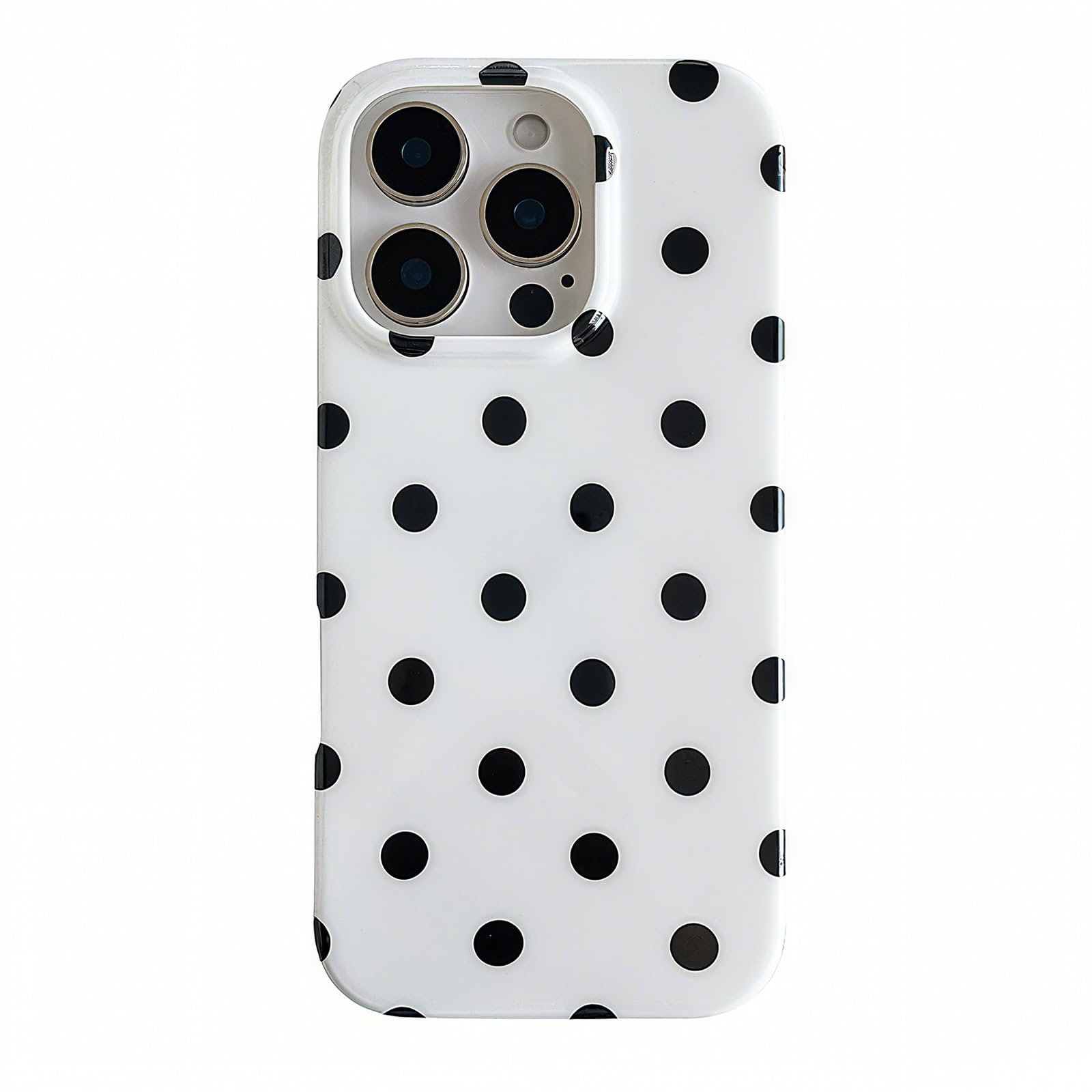 ZTOFERA for iPhone 16 Case with Cute Aesthetic Polka Dot, Fashion Simple Dot Print Pattern for Women Men,Soft TPU Slim Glossy Sh