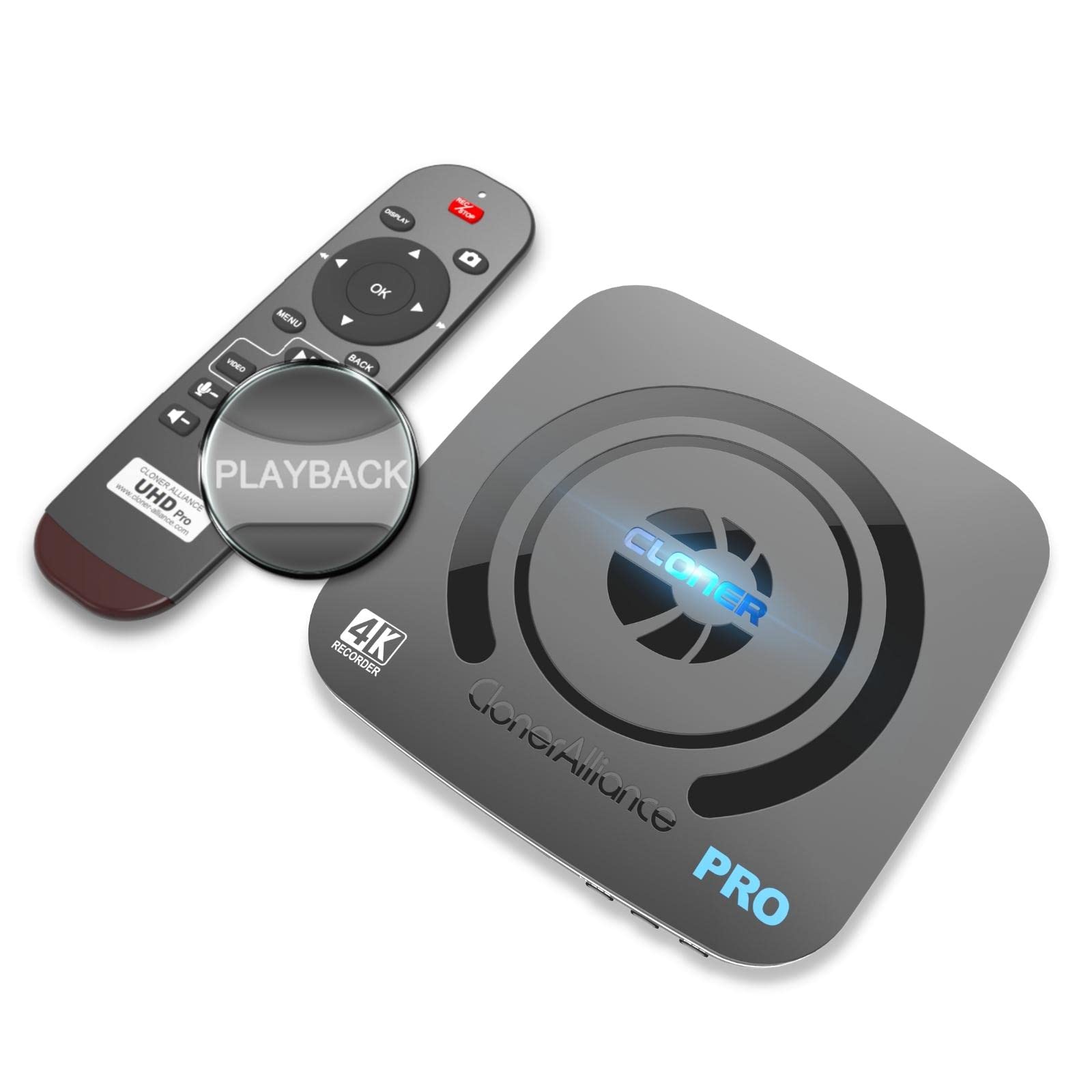 ClonerAlliance UHD Pro, 4K Video Recorder, HDMI Capture DVR with H.265/H.264 Codec, Cinematic 4K@24fps Recording(Up to 4K@30fps)