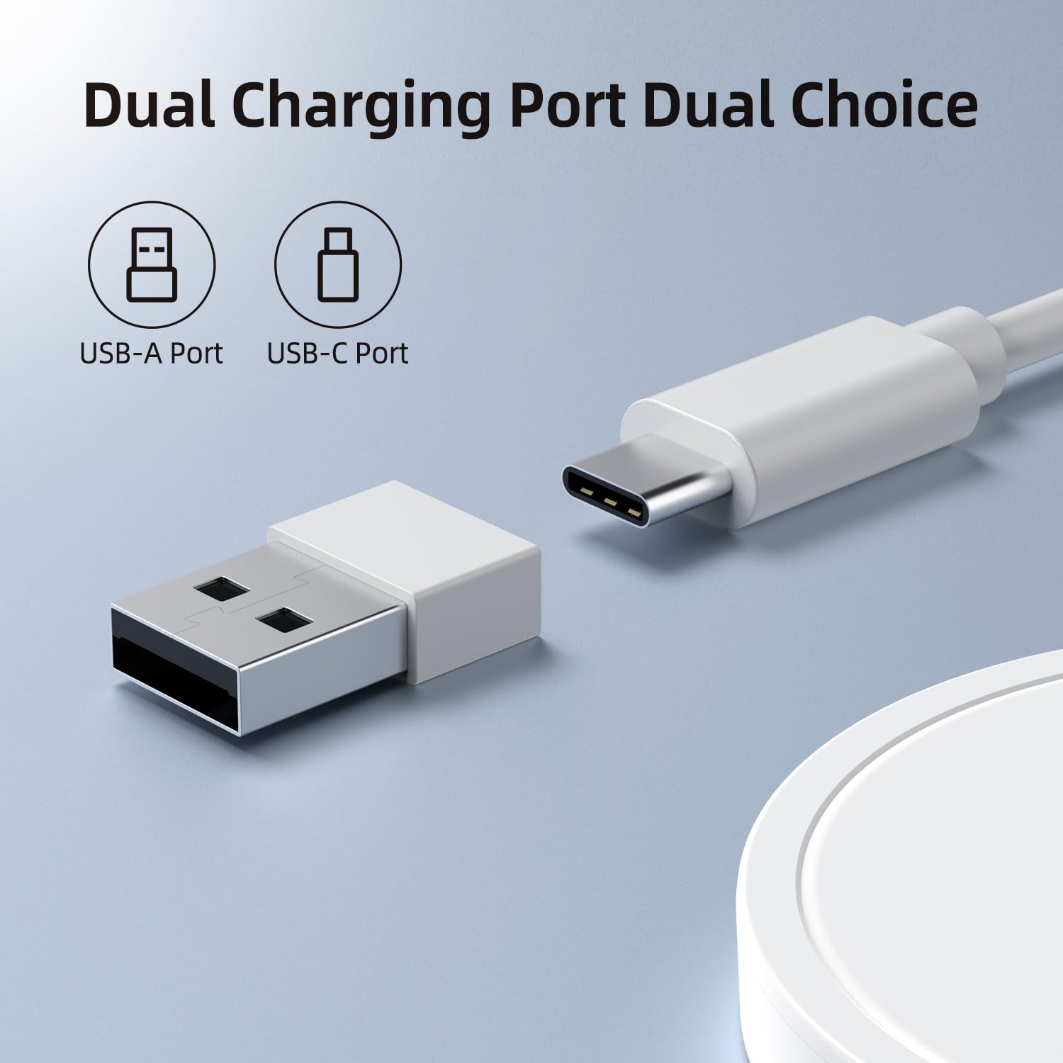 Pinruige Wireless Charger, 15W Max Fast Magnetic Wireless Charging Pad Compatible With Iphone 15/14/13/12 With Usb A Converter W