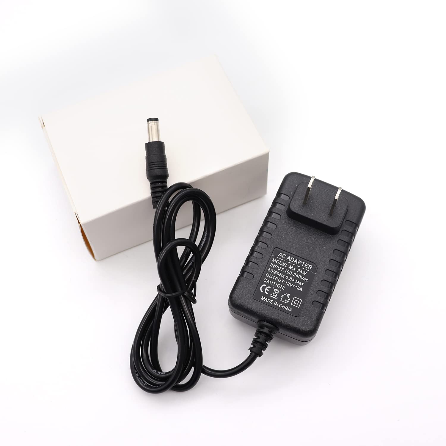 Tnuocke 12V 2A 100V 240V Ac To Dc Power Adapter 5.1X2.1Mm 4 Way Power Splitter Cable For Cctv/Camer/Dvr H M 026