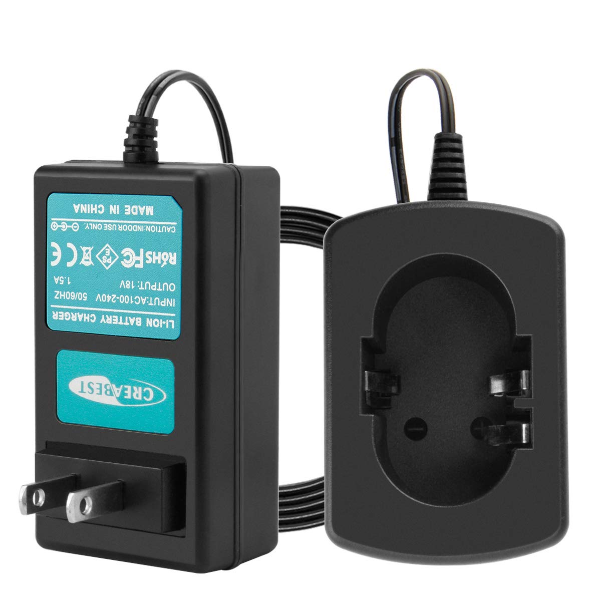 Creabest New Li Ion Battery Charger For Hitachi 18V Bcl1815 Bcl1830 Ebm1830 327730 327731 326240 326241 Lithium Battery