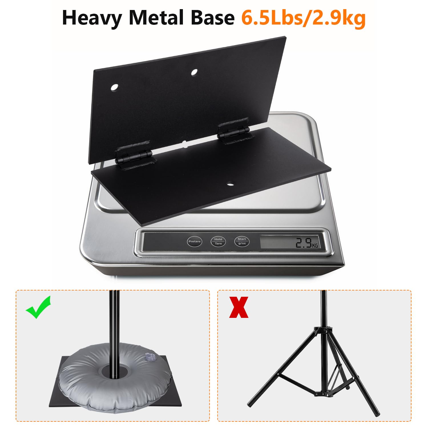 Hyj Inc Pipe And Drape Photography Backdrop Stand Kit Adjustable Photo Background Stand 10Ft X 6.5Ft With Metal Base For Parties