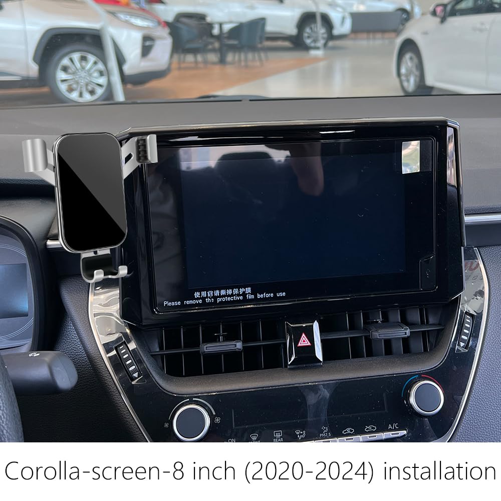 Lunqin Car Phone Holder For Toyota Corolla 2020 2021 2022 2023 2024 2025 And Toyota Corolla Cross 2022-2025 Auto Interior Access
