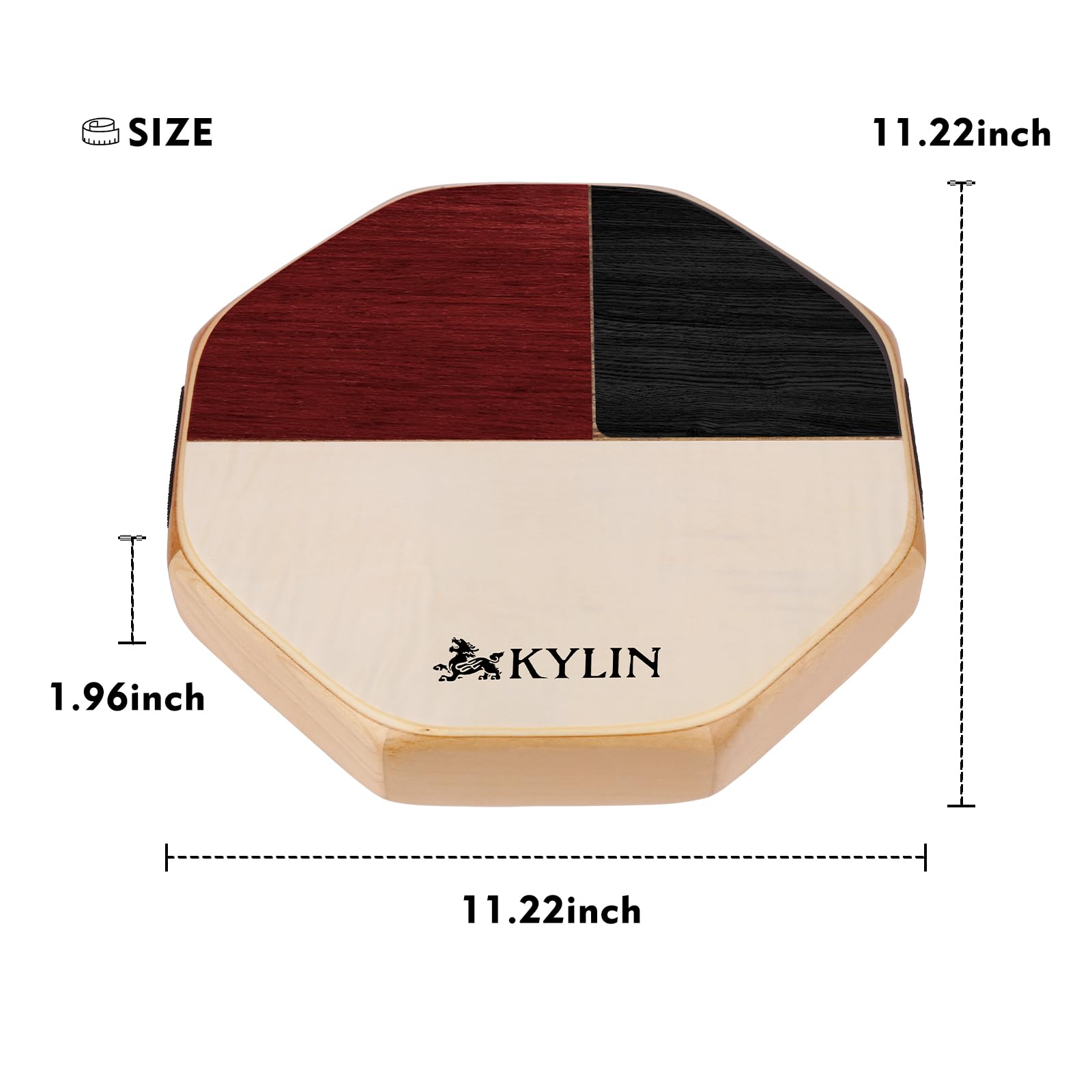 Kylin Portable Cajon Box Drum For Percussion Instrument Wood With Internal Guitar Strings Compact Size Portable Cajon Snare Cajo