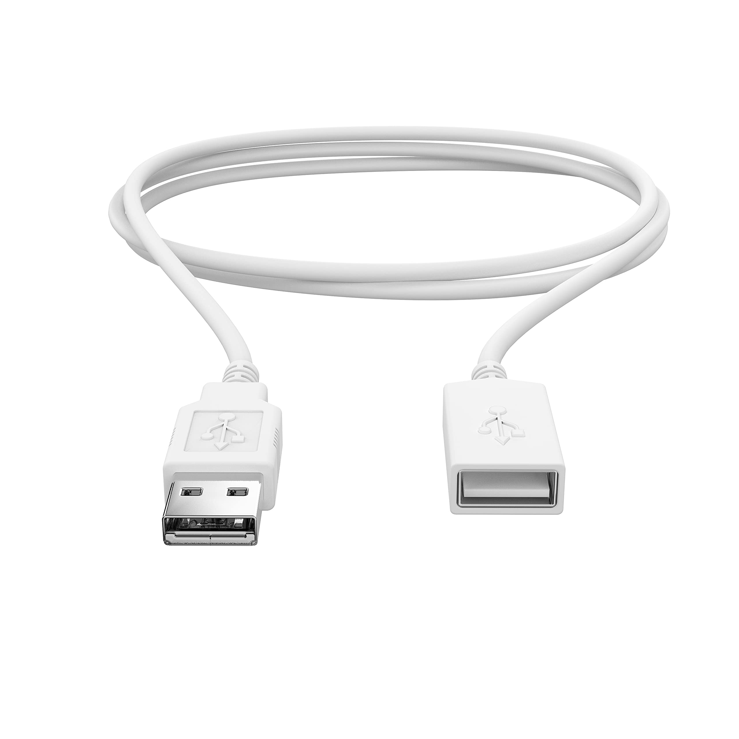 Usb 2.0 Cable   Cta 6 Foot Male To Female Sturdy Rubber Usb 2.0 Cable Extender For Mac And Pc Computers, Tablets, Phones, And Ot