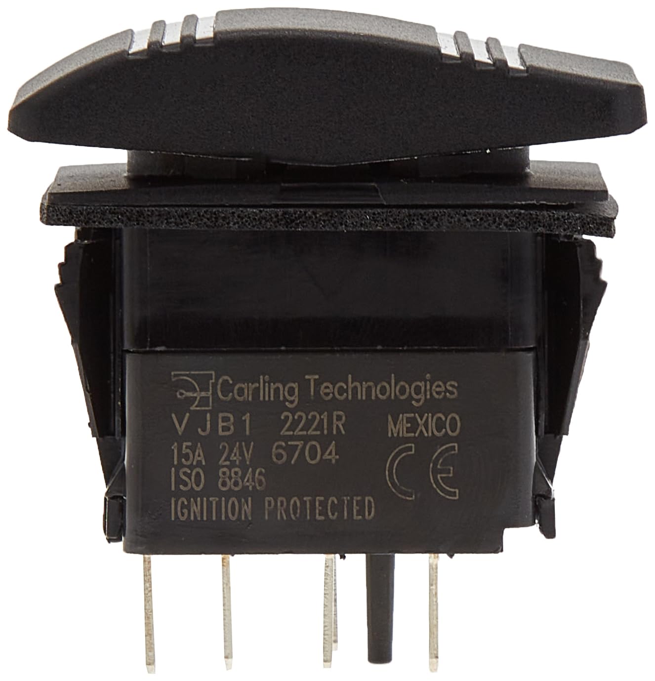 Blue Sea Systems 8286 Water Resistant Contura Switch, Black