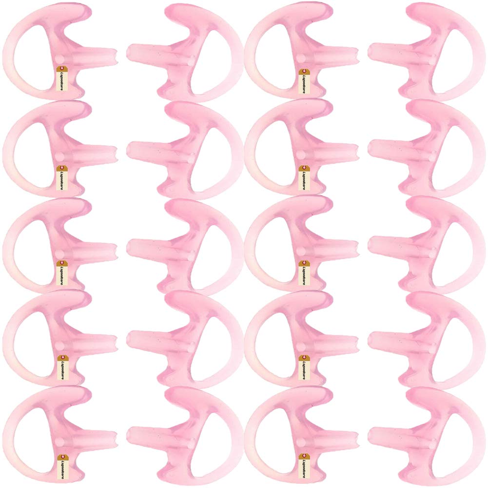 Lsgoodcare Replacement Earmold Earbud (Left And Right Ear) For Two Way Radio Acoustic Coil Tube Earpiece   Open Ear Insert Earmo