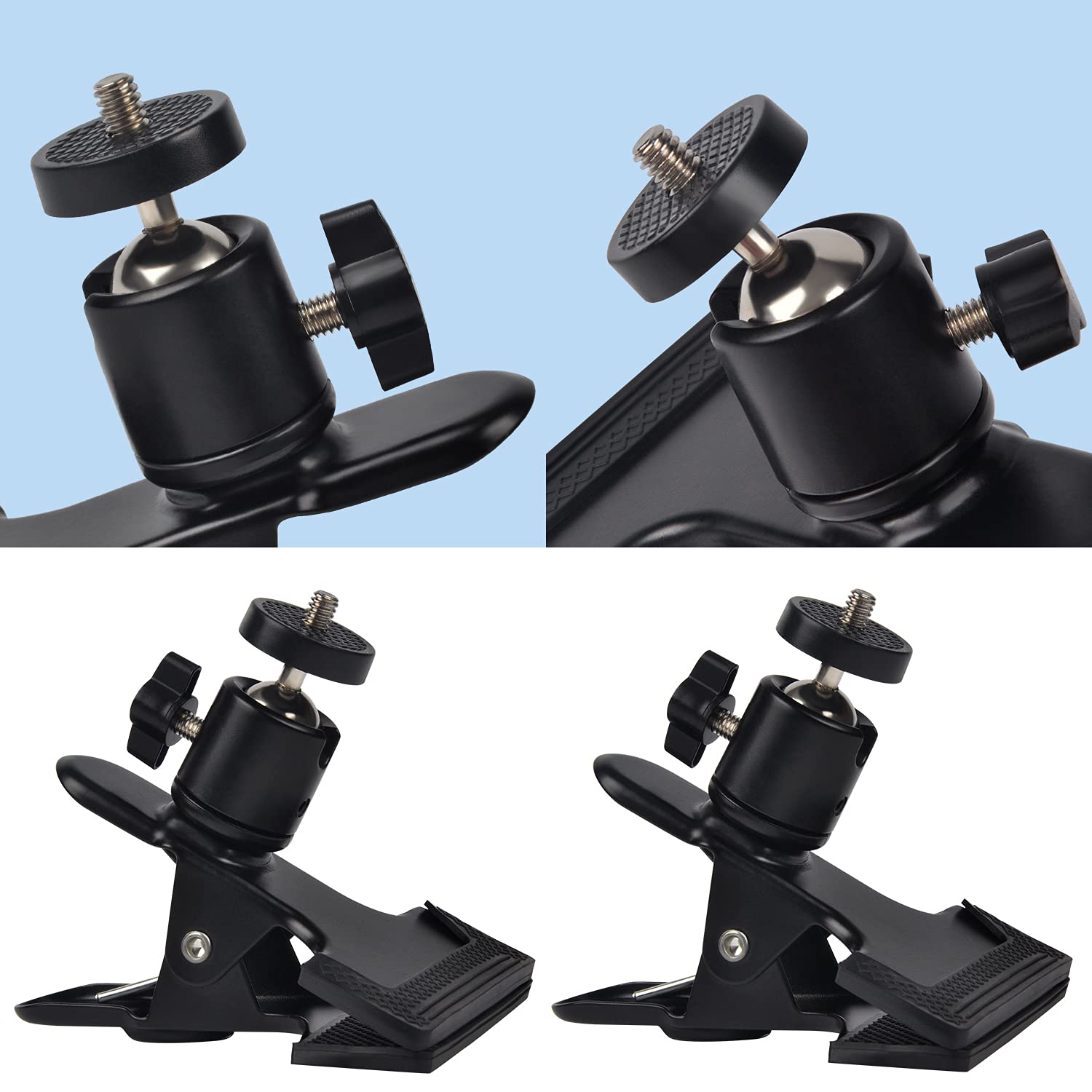 2Pack Metal Clamp Clip Mount For Blink Outdoor 4 (4Th Gen) / (3Rd Gen) And All New Blink Outdoor/Indoor Camera/Blink Xt / Xt2, B