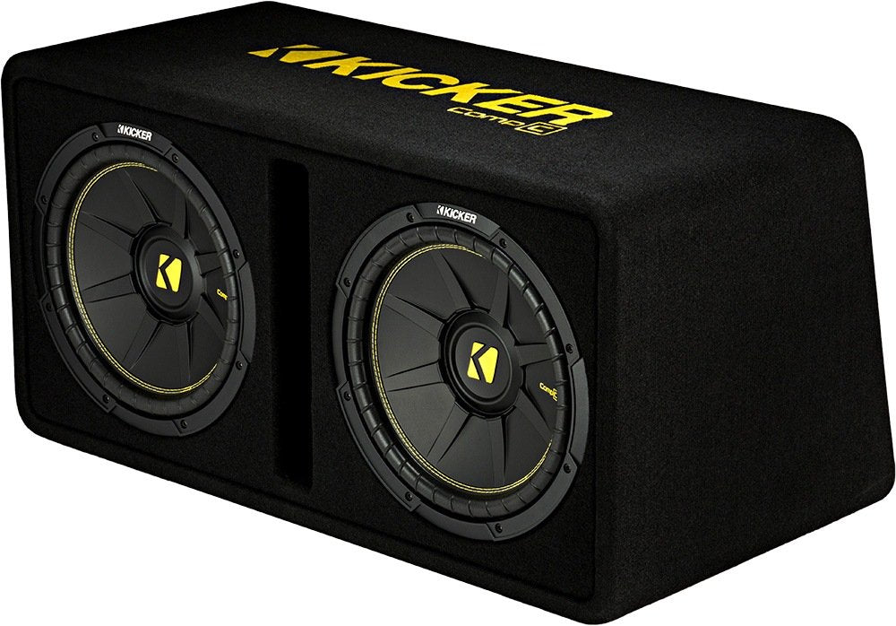 Kicker 44Dcwc122 Dual Compc 12'' Subwoofers In Vented Enclosure 2 Ohm