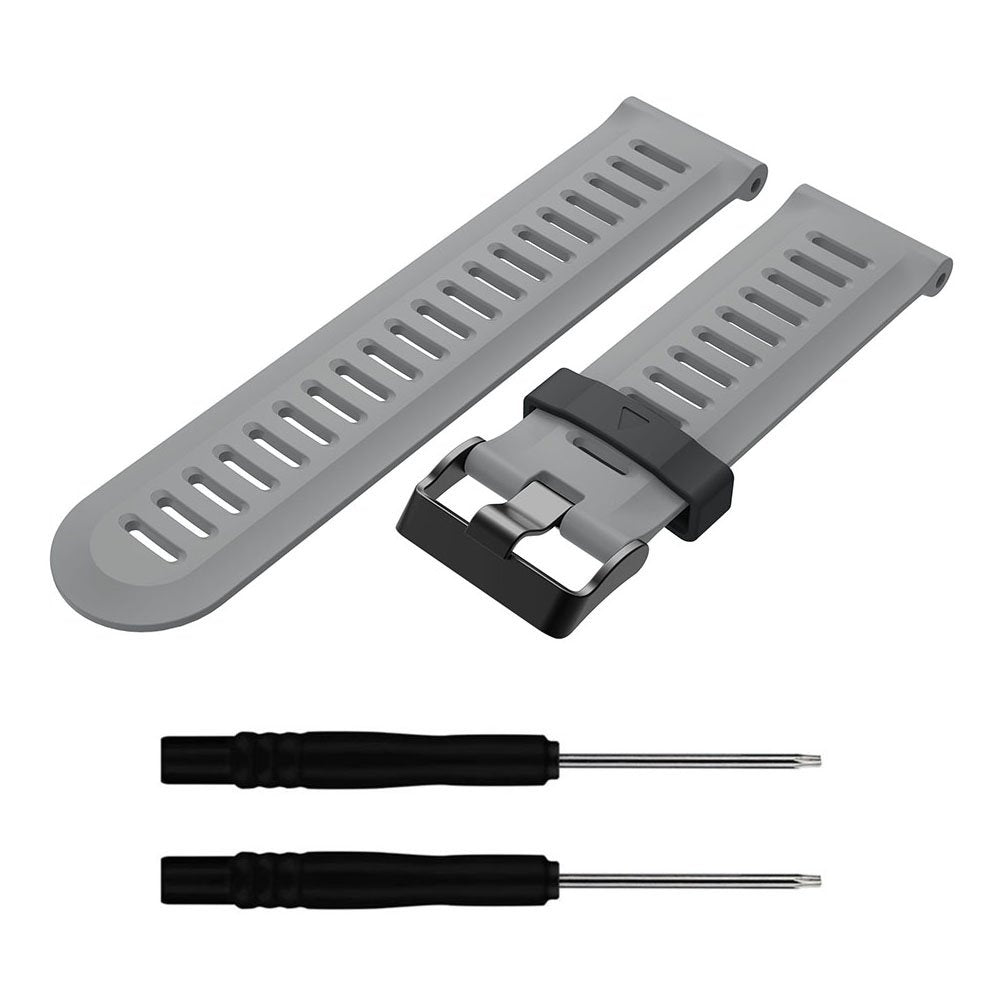 Qghxo Band For Garmin Fenix 3, Soft Silicone Replacement Watch Band Strap For Garmin Fenix 3 / Fenix 3 Hr Smart Watch (No Tracke