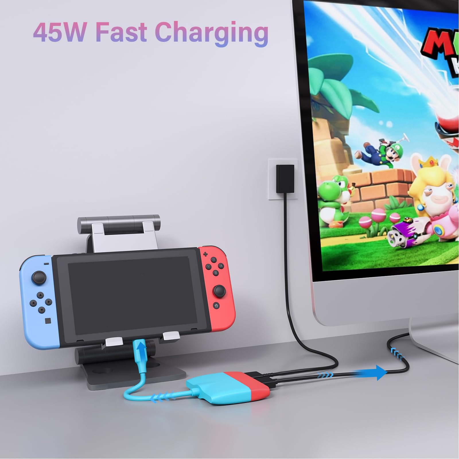 Battony Usb C To Hdmi Adapter For Nintendo Switch/Switch Oled/Macbook Pro Air/Ipad Pro/Android Phone, Usbc To 4K Hdmi Output Mul