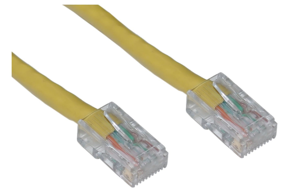Cat5E Ethernet Cable, 24Awg Network Cable With Rj45 Gold Plated Connector, 4 Pair Stranded Bare Copper, Bootless Unshielded Twis