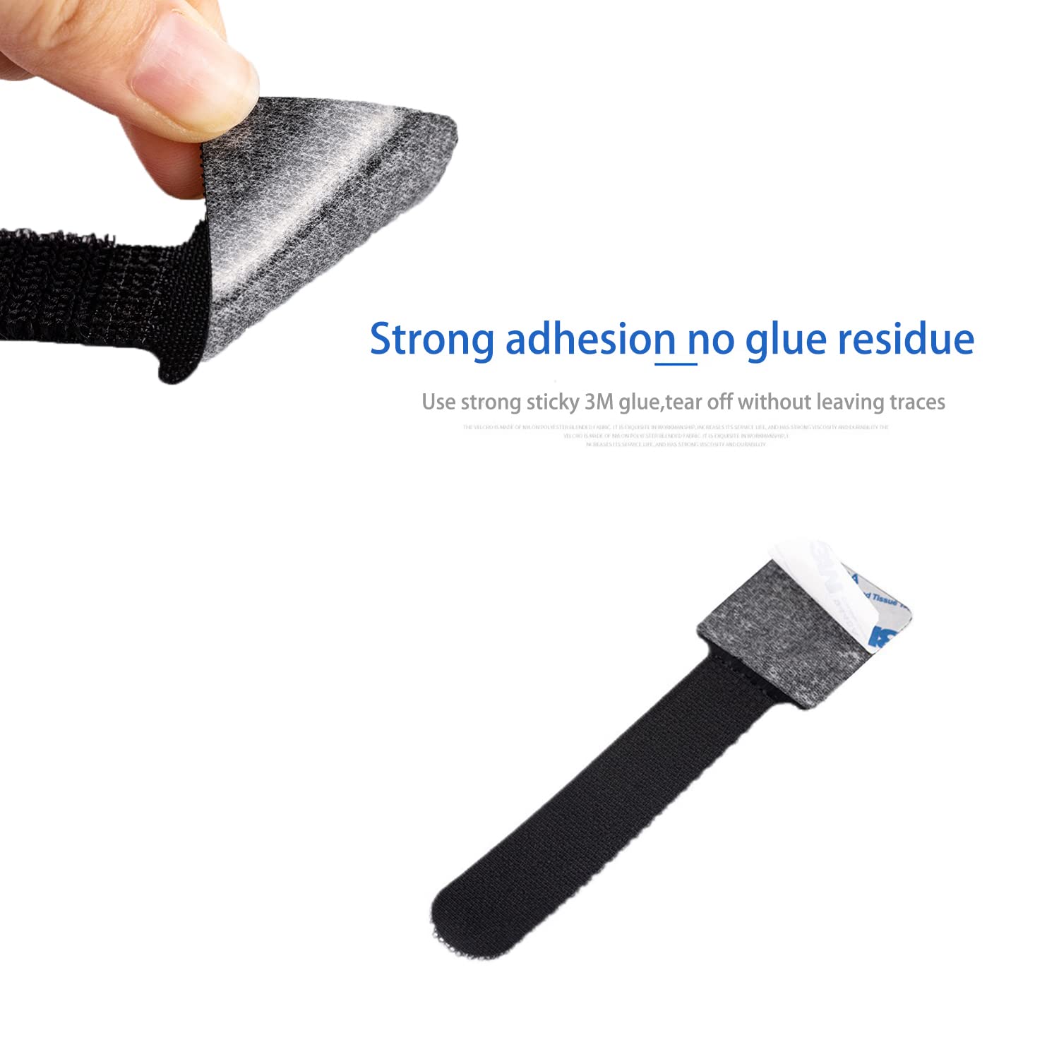 20Pcs 3M Adhesive Wire Organizer Cord Organizers Adjustable Hook And Loop Cable Clips Adjustable Cable Ties Cord Wrappers Keeper