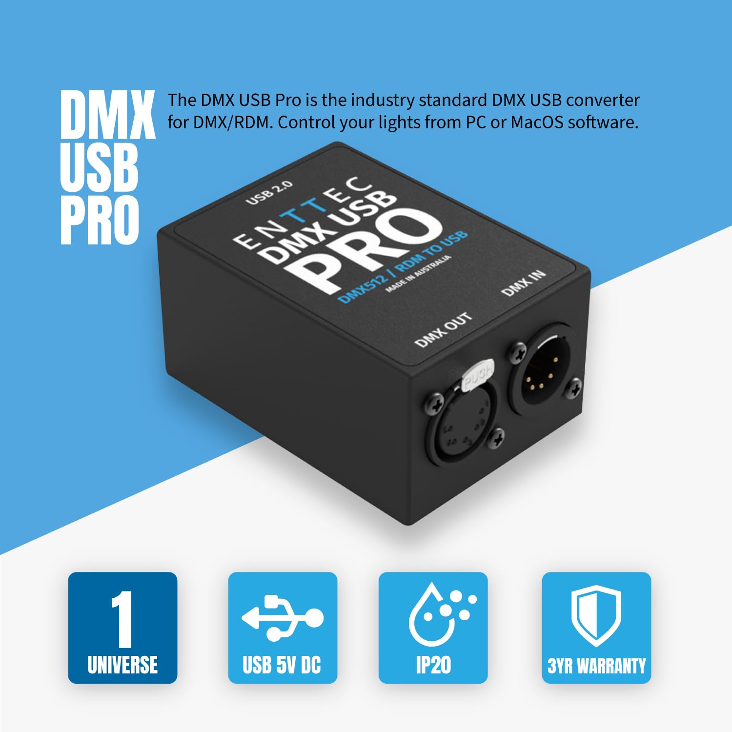 Enttec Dmx Usb Pro 512 Ch Usb Dmx Interface