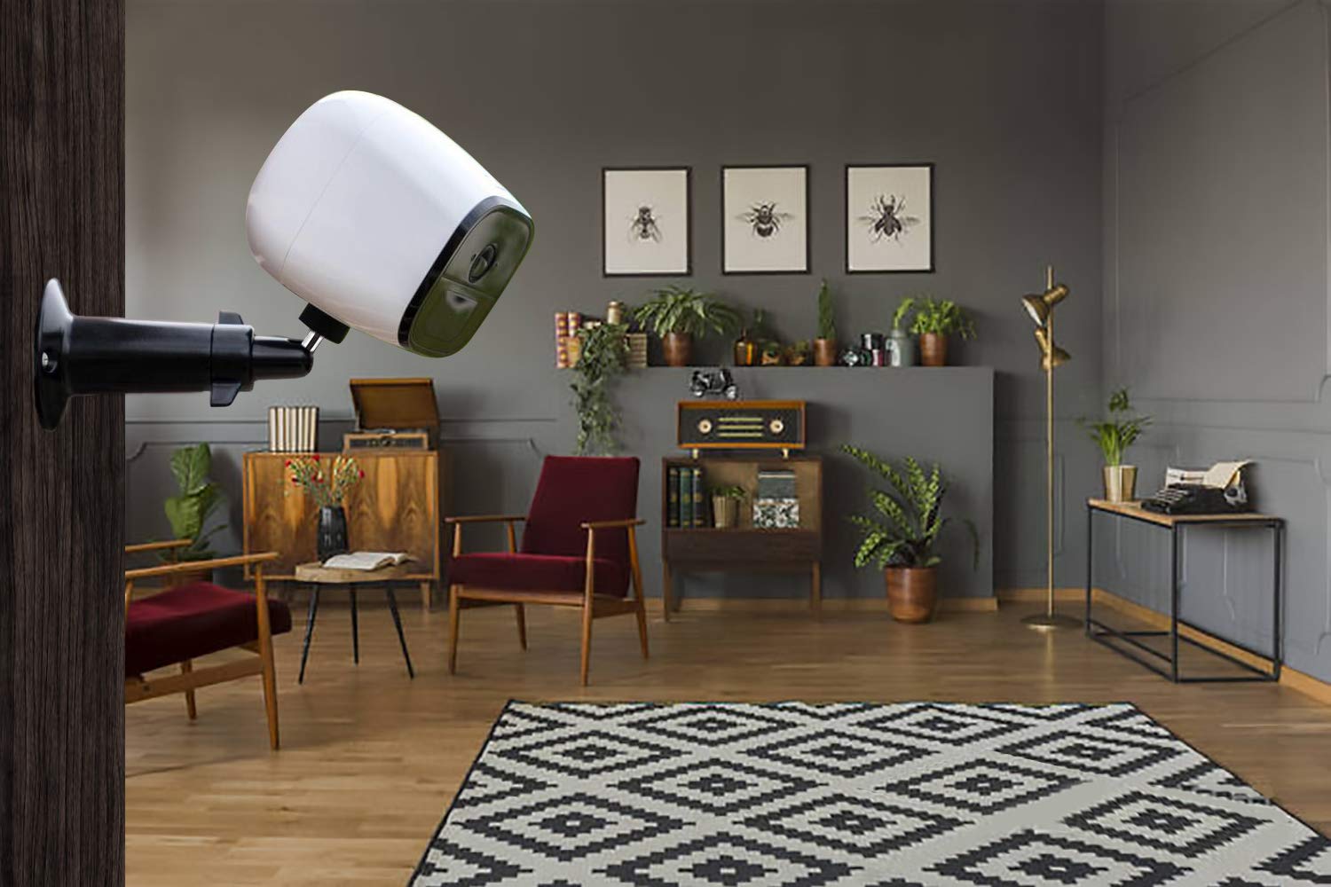 Bfytn Security Camera Wall/Ceiling Mount, Adjustable Indoor/Outdoor Mount Compatible With Arlo Pro/2/3/Ultra, & Others   Ring Stick Up Cam Battery, Eufycam E, Camera With 1/4 Screw Head (2Pack, Metal)