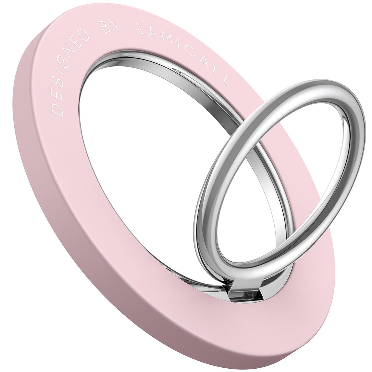 Magnetic Phone Ring Holder for Mag Safe   Lamicall Magnetic Finger Phone Ring Stand Holder, Magnet Ring Grip, Compatible with iPhone 14 Plus 13 12, Pro, Pro Max, Mini, Sakura Pink