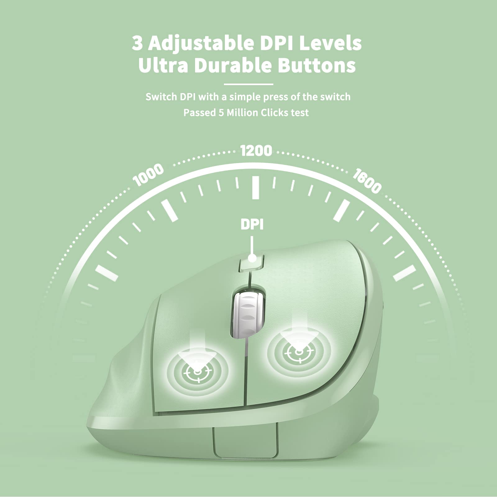 Ergonomic Wireless Mouse 2024 New, Updated Smaller Ergo Mouse With Usb Receiver For Pc Computer, Laptop And Desktop, Vertical Mo