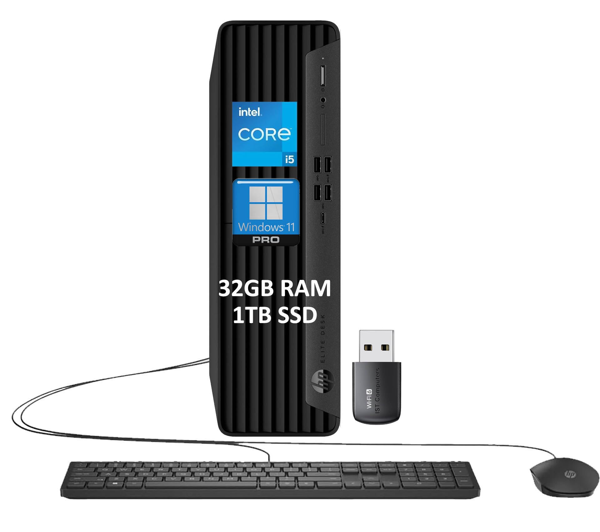 Hp Elite Sff 600 G9 Business Desktop Pc (Intel 14-Core I5-13500 (> I7-12700), 32Gb Ddr5 Ram, 1Tb Ssd) Small Form Factor For It, 