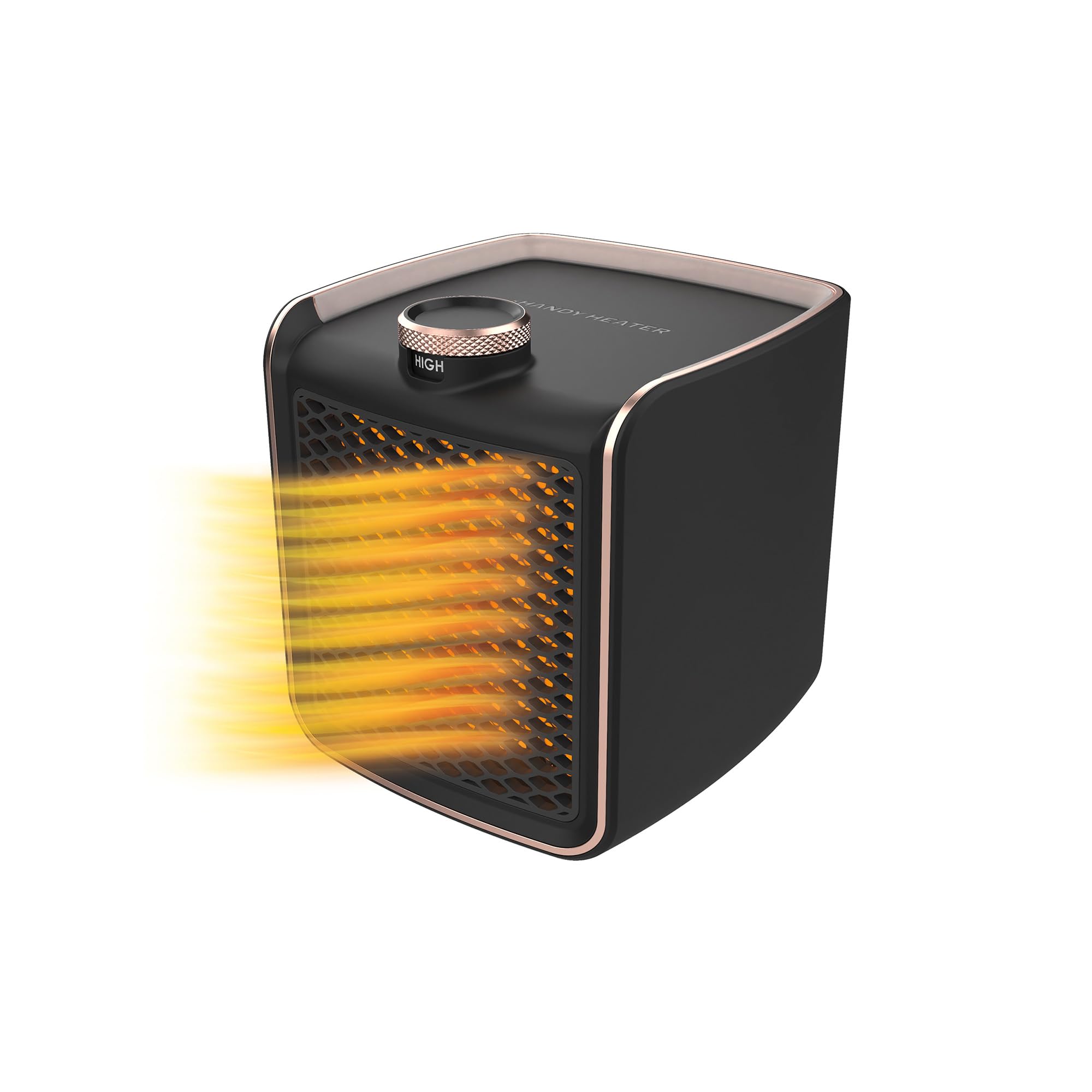 Handy Heater Instant Heat   Copper Infused Ceramic Technology Space Heater, 1200 Watts, Portable Heater For Office, Bedroom Or A