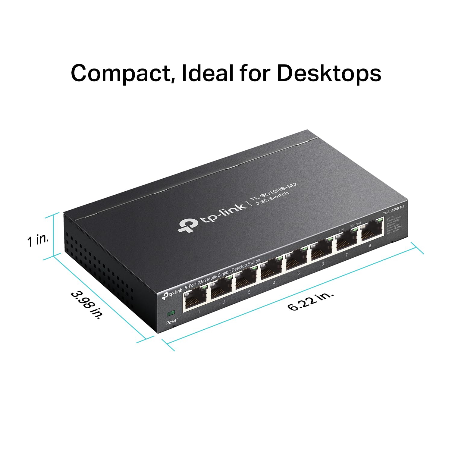 Tp Link Tl Sg108S M2 | 8 Port Multi Gigabit 2.5G Ethernet Switch | Unmanaged Network Switch | Ethernet Splitter | Plug & Play |