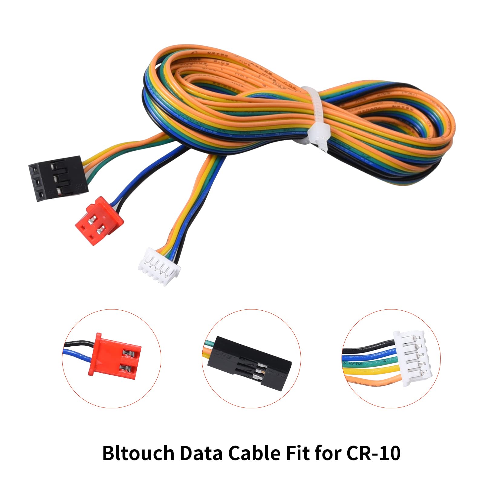 Bigtreetech 2 Types Bltouch Extension Cables + Mount Compatible With Ender 3, Ender 3 Pro, Ender3 V2, Cr 10, Ender 5 Proand And