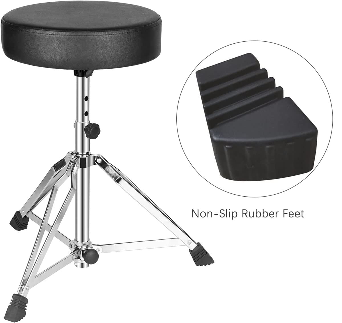 Tuoren 3/Pack Drum Kit Rubber Feet Rack Stand Rubber Feet Drum Leg Protectors For Percussion Parts (Small   B)