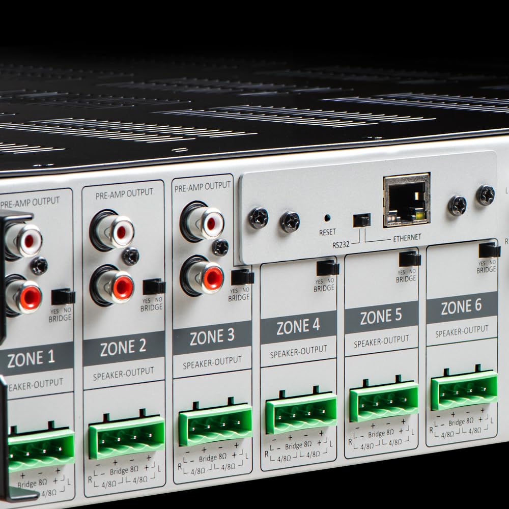 OSD Nero Max12: 6 Zone, 6 Source Amplifier 80W Power, Multi Room Audio Control, App Integration for iOS & Android, Expand up to 18 Zones, Control4 Driver Support