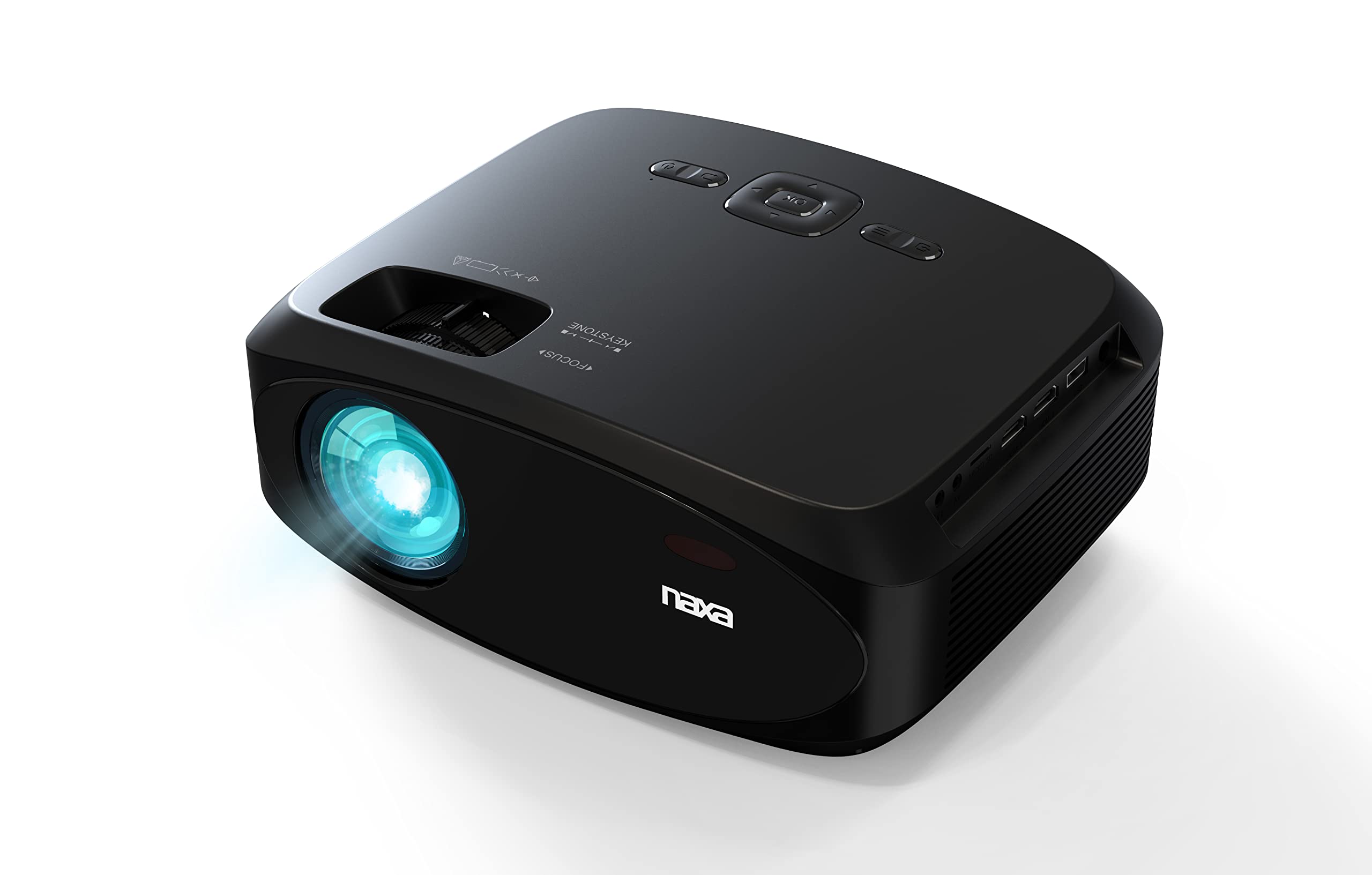 Naxa Electronics Nvp 3002C 210 Home Theater Lcd Projector Combo With 100 Portable Screen Remote And Case Gaming Consoles Bluetoo