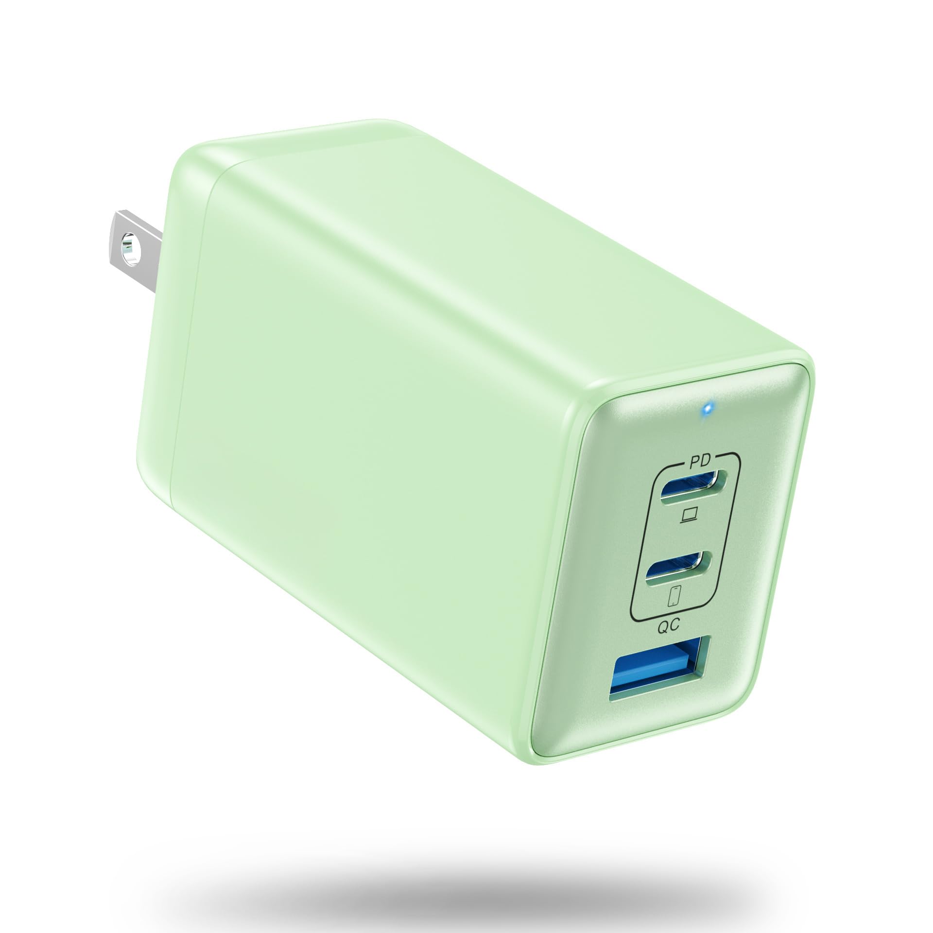 Usb C Charger 128W Wall Charger,(Gan Iii)3 Port Fast Charging Station,65W Foldable Wall Charger Adapter For Macbook Pro/Air,Hp,T