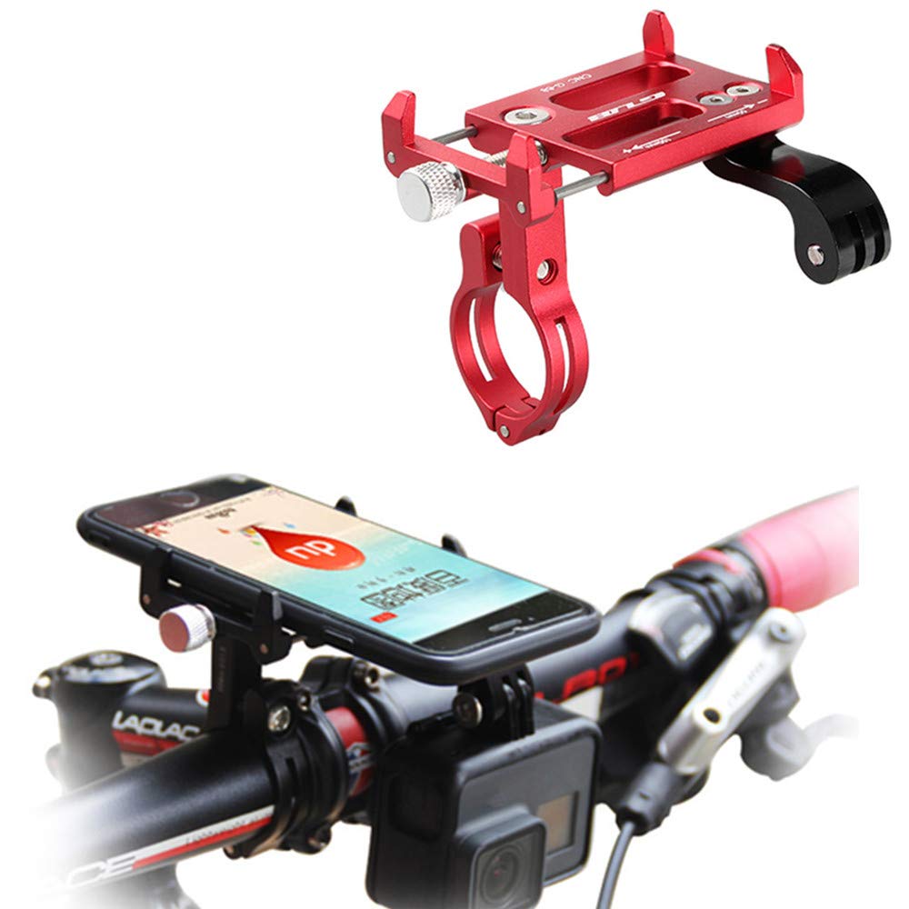 Gub Bike Phone Mount Holder,Bicycle Handlebar Phone Holder Mount Universal Adjustable Rotating Cradle Clamp For Mountain Bike Mo