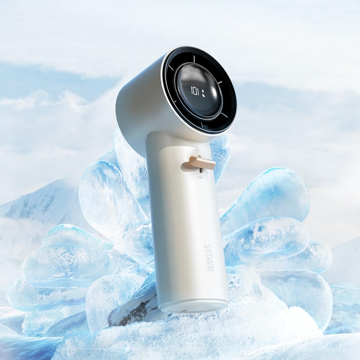 Sothing Portable Handheld Fan 101 Speeds & 15000 Rpm, Turbo Mini Fan 3600Mah Usb Rechargeable Personal Fan With Digital Display,