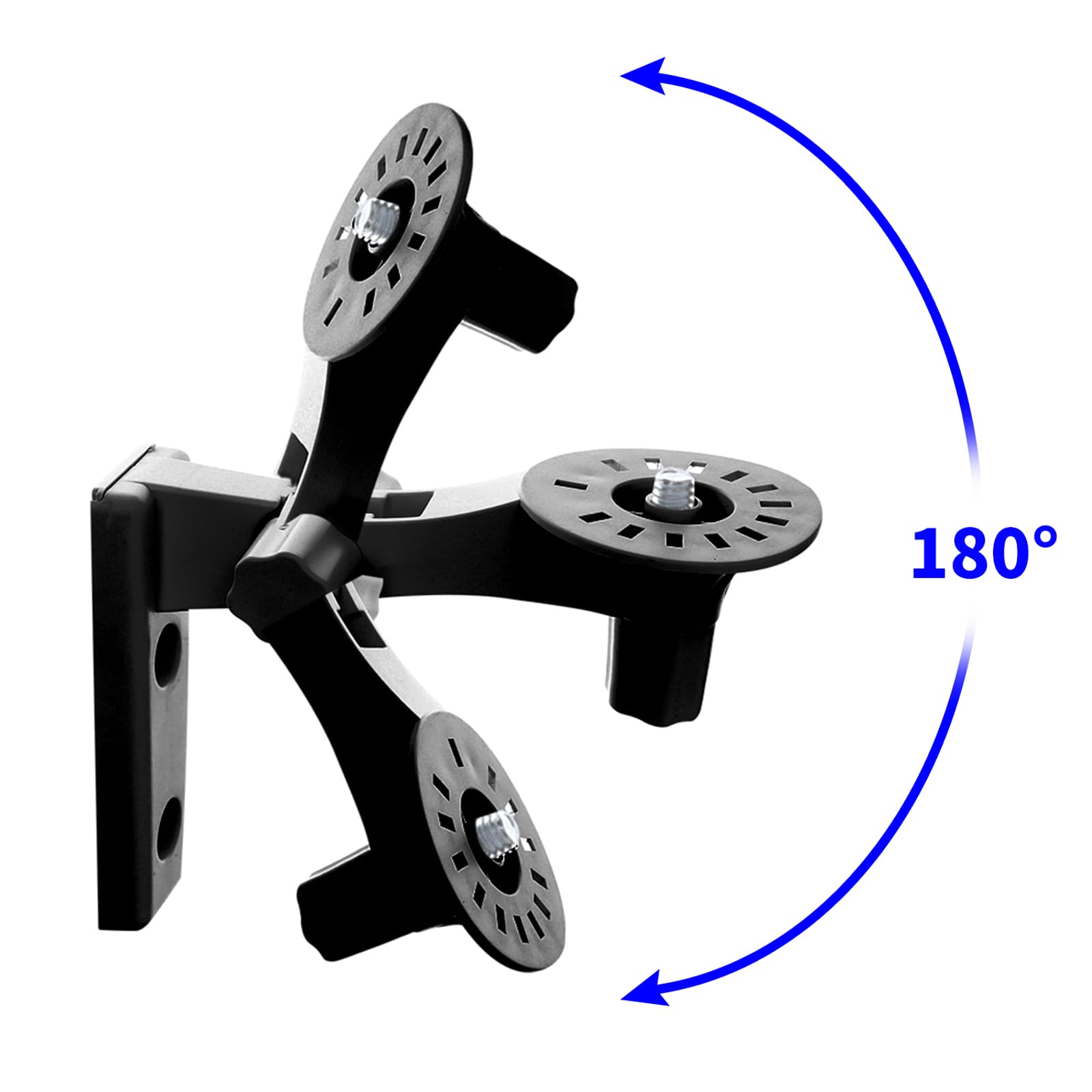 Oyocam 2 Pack Wall Mount Compatible With Wyze Cam Pan V3/Wyze Cam V3 Blink Mini Pan Tilt Camera Black, 360 Degree Swivel Adjusta