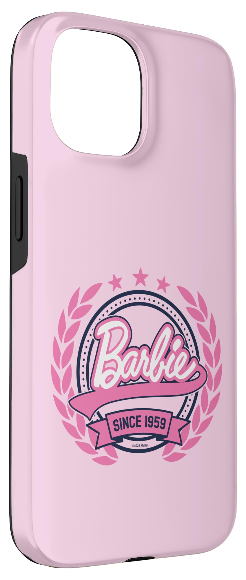 Iphone 15 Barbie   Varsity Collegiate Seal Since 1959 Logo Case