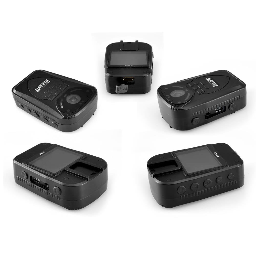 Pyle Wireless Camera, Compact Security Wireless Cams, Audio Video Recording, Night Vision, Rechargeable Batteries, Memory 16Gb L