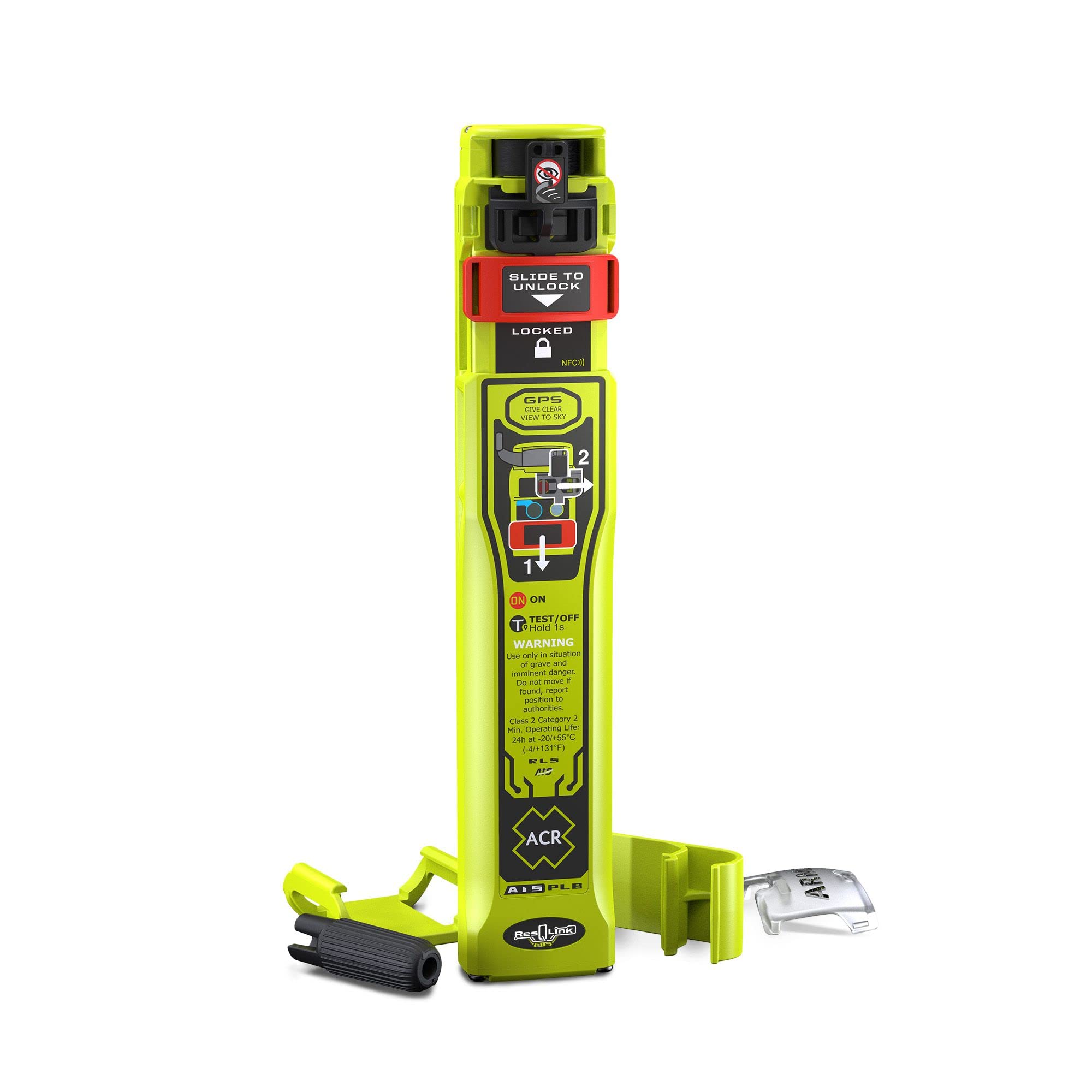 Acr Resqlink Ais Personal Locator Beacon   Ais Plb With Gps, Return Link Service, Mobile App And Accessory Clips (Model Plb 450)
