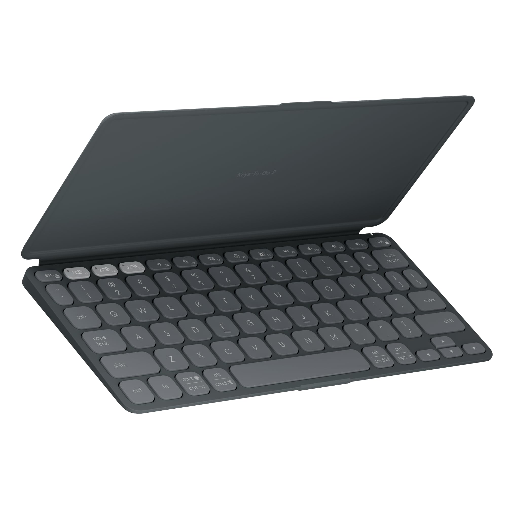 Logitech Keys To Go 2 Portable Bluetooth Tablet Keyboard With Built In Cover, Slim & Compact Wireless Keyboard For Windows, Andr