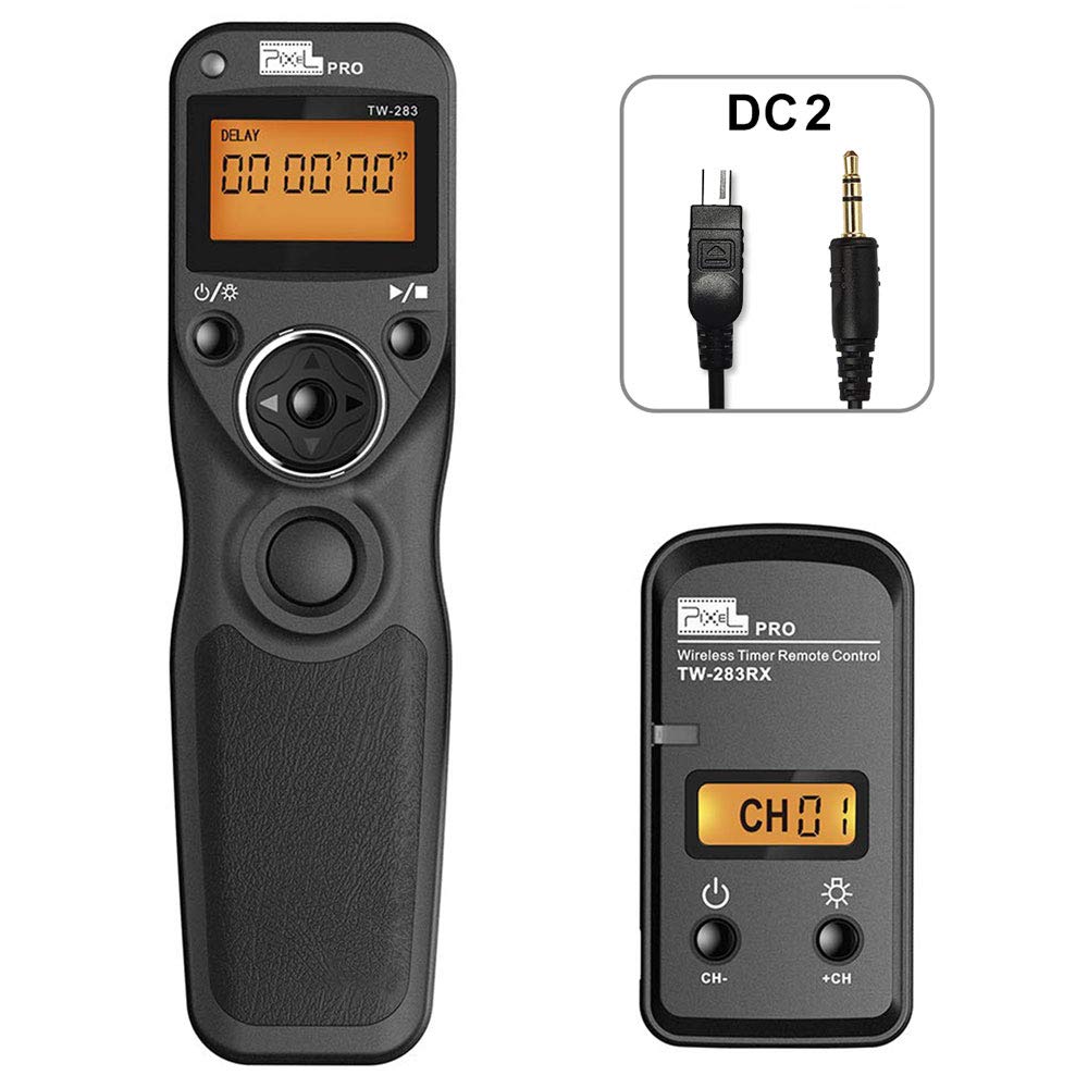 Wireless Remote Shutter Compatible for Nikon, Pixel TW-283 DC2 Wireless Shutter Release Remote Control Compatible for Nikon Z7 Z