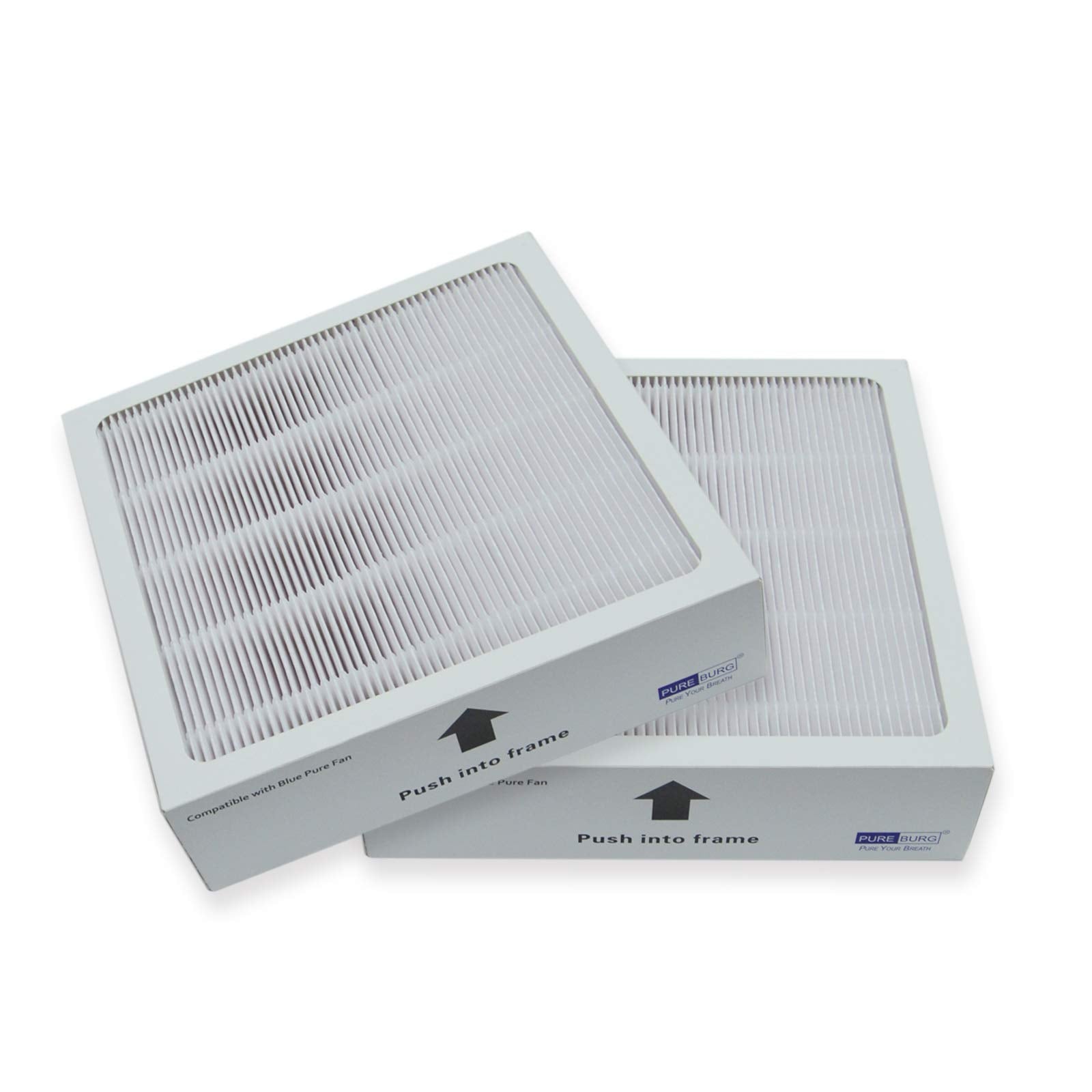 Pureburg Replacement True Hepa Filter Compatible With Blueair Pure Fan Auto,Blue Pure Purifying Fan, H13 High Efficiency Air Cle