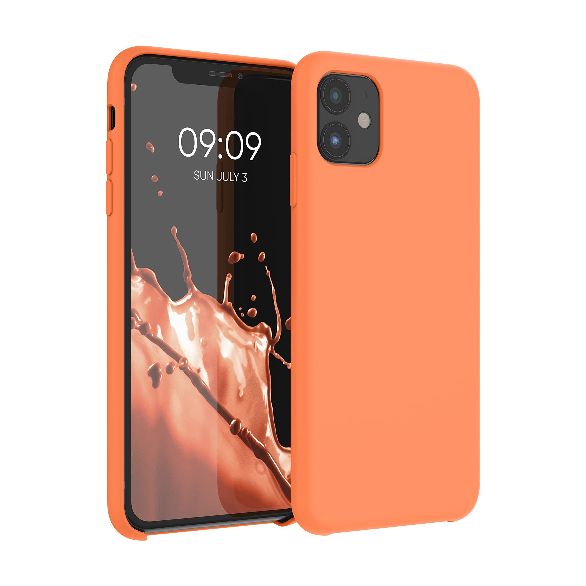Kwmobile Case Compatible With Apple Iphone 11 Case   Tpu Silicone Phone Cover With Soft Finish   Papaya