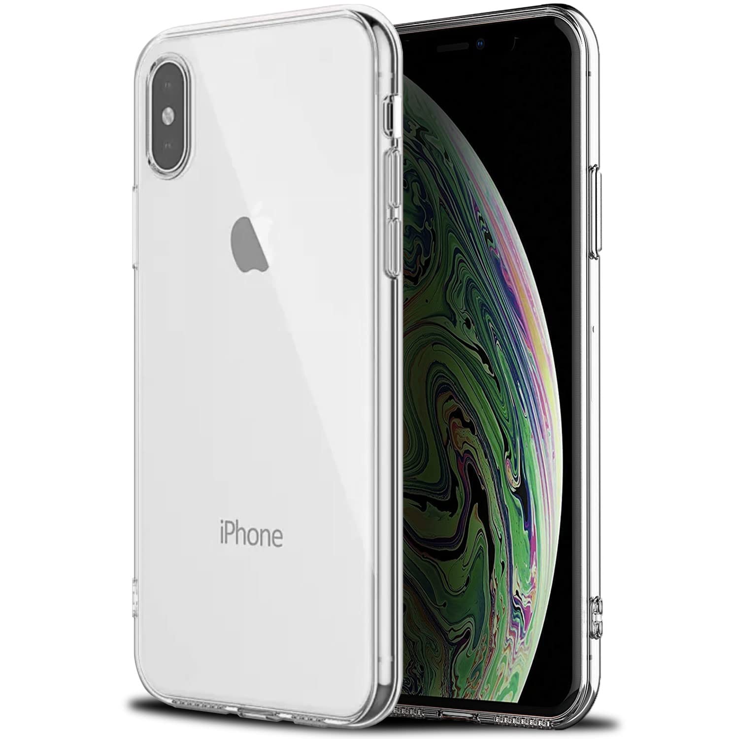 TUDIA Ultra Thin TPU Clear Case Compatible with iPhone Xs MAX Case (2018), Lightweight Shockproof Ultra Slim Clear TPU Transpare