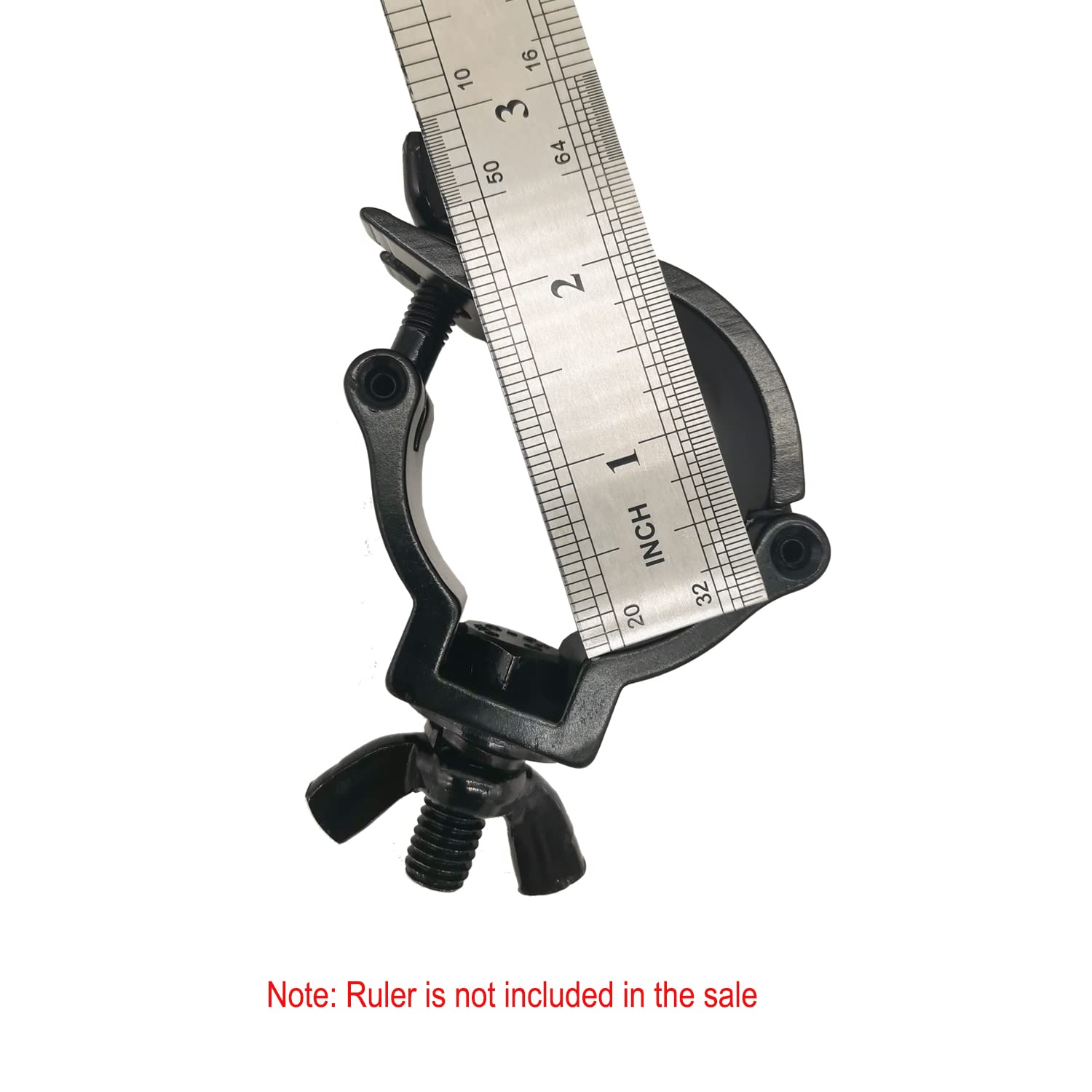 2 Pcs 2 Inch Lighting Truss Clamp Aluminum Alloy Stage Lights Clamp Mount Heavy Duty 220 Lbs Fit 48 51Mm Od Pipe Truss F34 Black