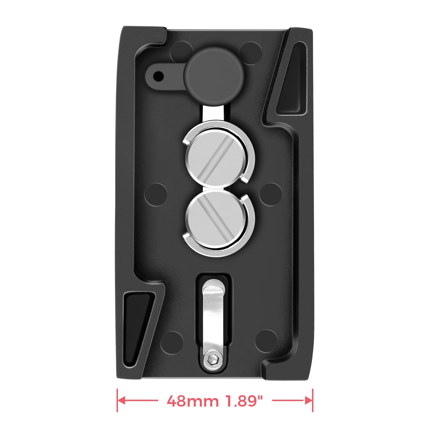 Victiv Quick Release Plate For Fluid Head Camera Tripod, Universal Qr Plate With 1/4 And 3/8 Screw