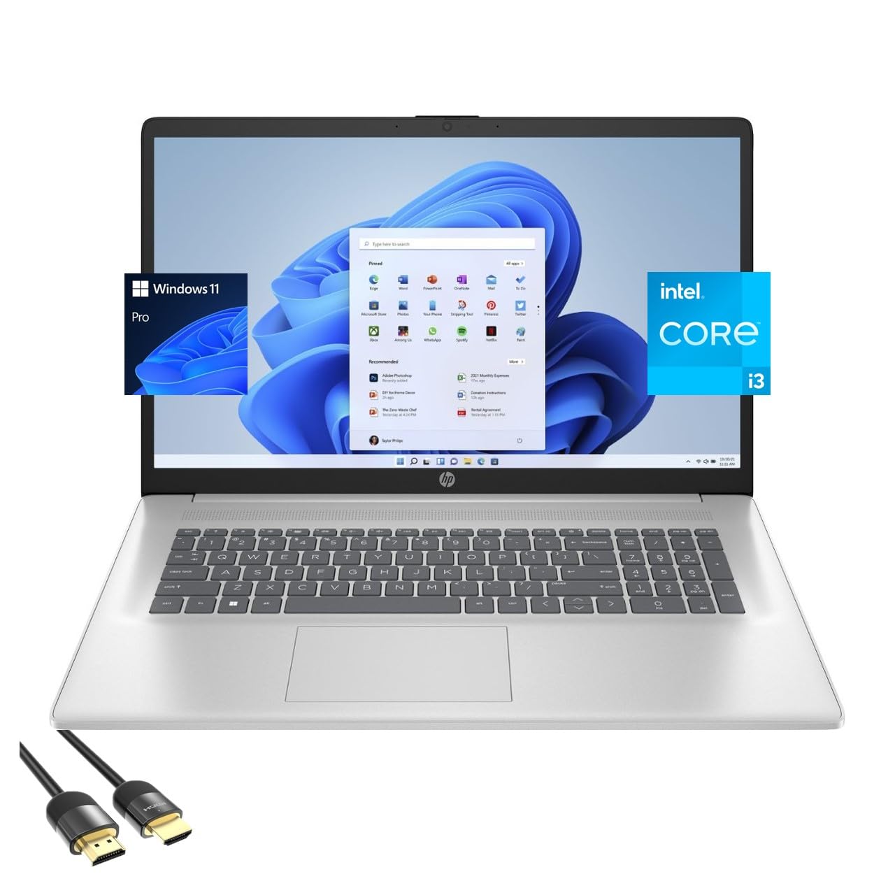 Hp Laptop For Students And Business, 17.3'' Fhd Ips Display, 12Th Gen Intel Core I3-1215U (Up To 4.40 Ghz), 16Gb Ram, 1Tb Pcie S