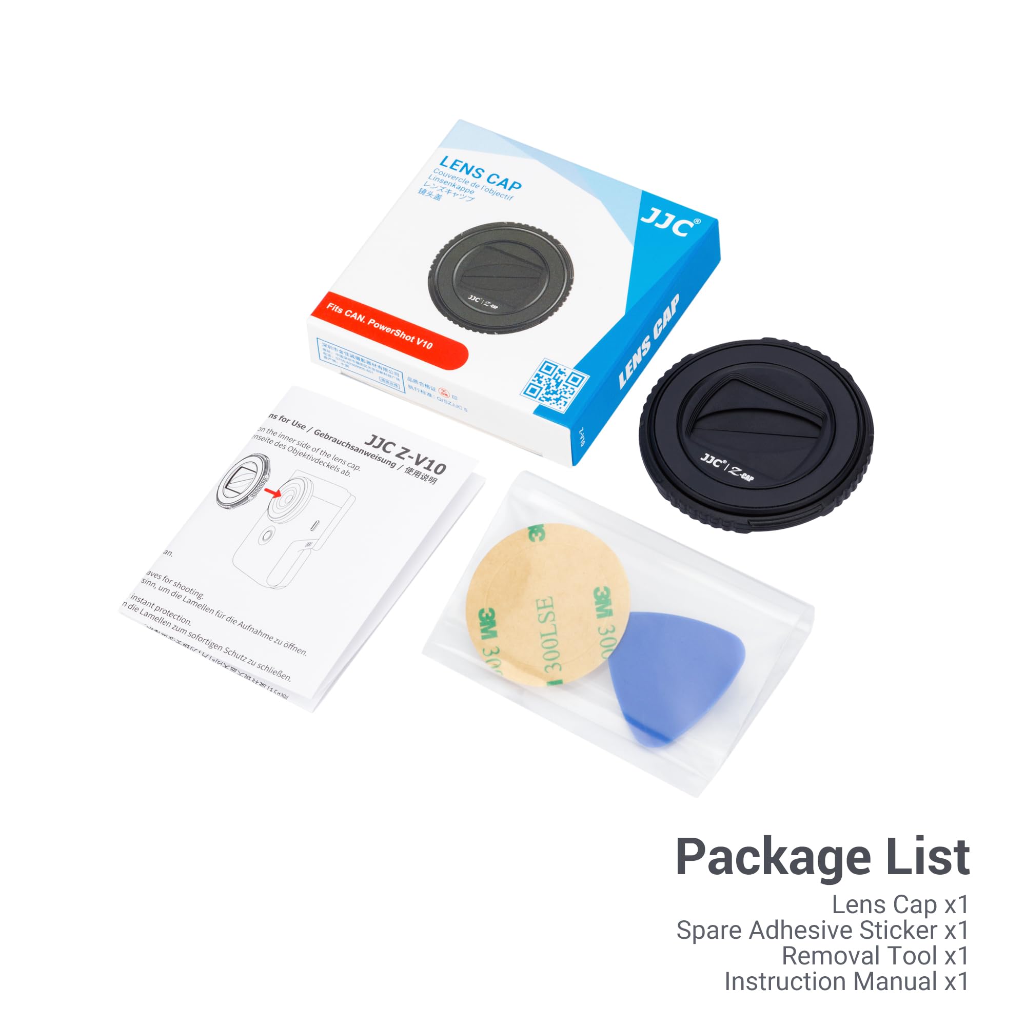 Kiorafoto V10 Lens Cap, Camera Lens Cap Cover Protector For Canon Powershot V10 Vlog Camera, Rotating Lens Cap Anti Scratch Dust