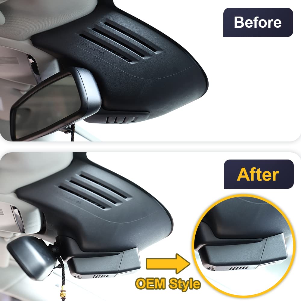 Fitcamx 4K Dash Cam Suitable For Volvo Xc90 2016 2022 T5 T6 T8 (Model A), Integrated Oem Style, Uhd 2160P Video, Built In Wif&Ap