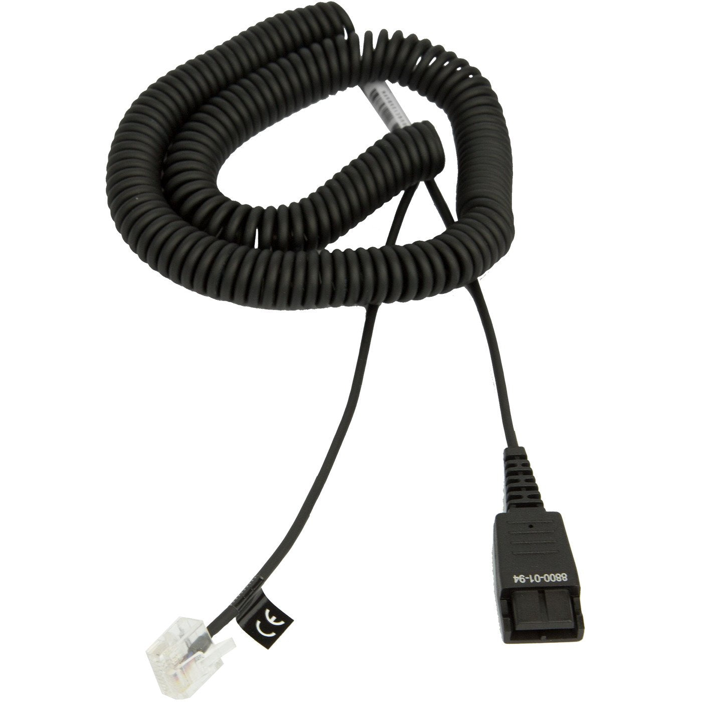 Coiled Mod Qd Cord With Rj 45