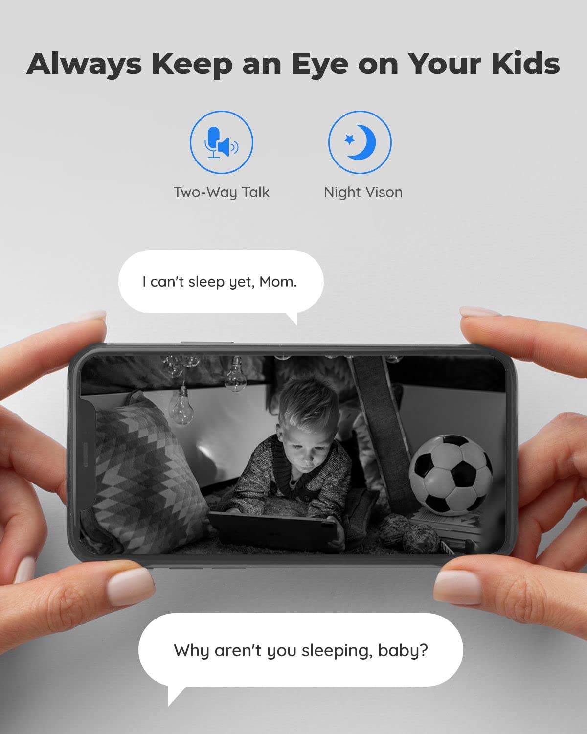 Reolink 5Mp Indoor Security Camera, 5Ghz Wifi Camera, E1 Zoom Plug In Pet Camera, 360 Degree Baby/Dog Monitor With 3X Optical Zo