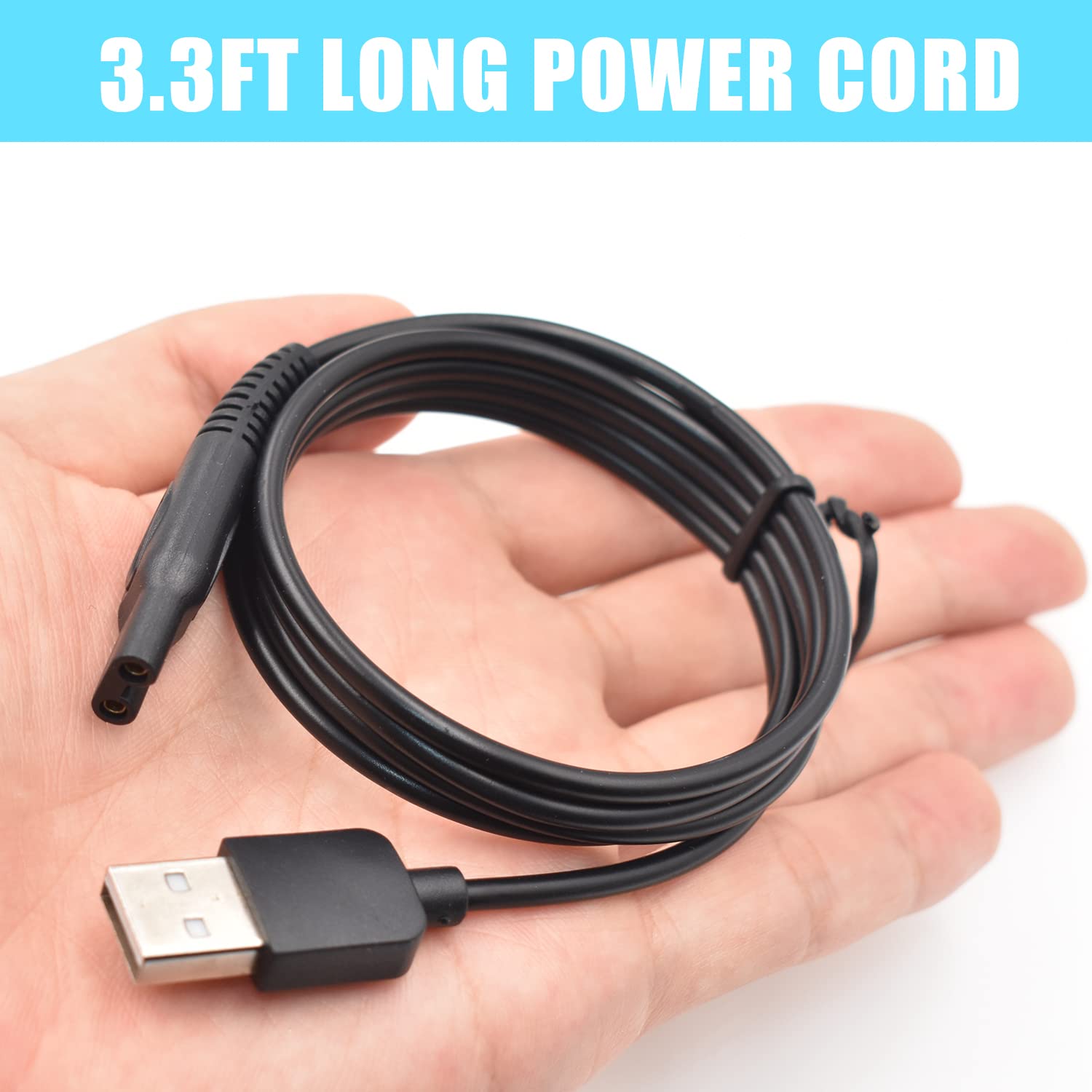 Boeea Charger Cable Compatible With Ufree/Brightup/Vikicon Beard Trimmer All In One Multifunctional Grooming Kit Hair Clippers U