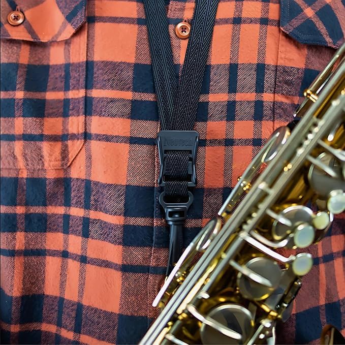 Neotech Saxophone Strap   Regular   Made In Usa  Swivel Hook Neck Strap For Saxophone, Clarinets, English Horns & More   Comfort