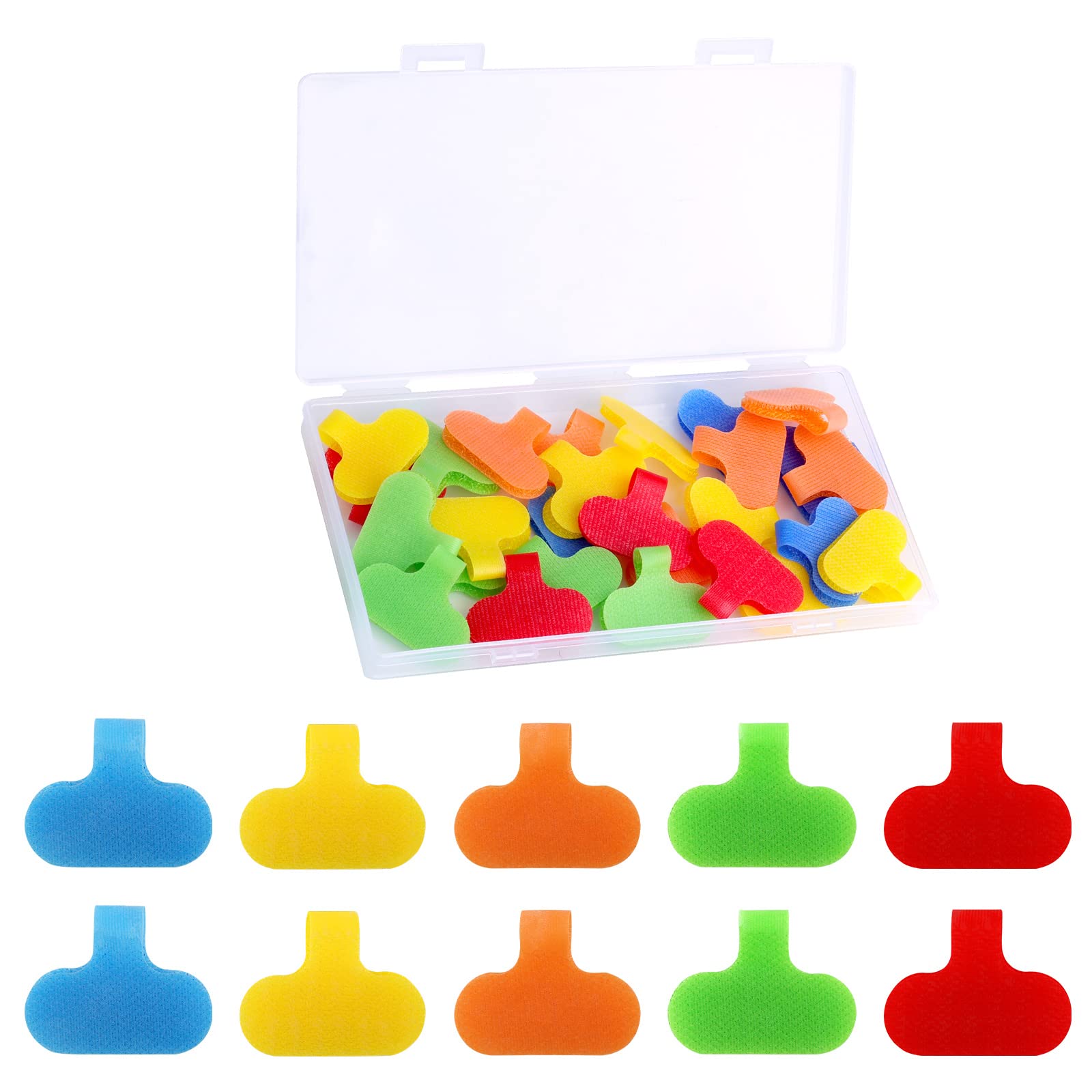 Savita 30Pcs Wire Labels Electrical, Writable Reusable Nylon Cable Label Tags Cord Label Write On Wire Markers For Cable Wires M